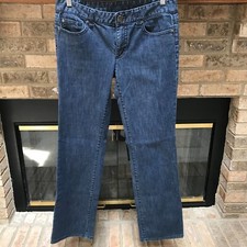ANN TAYLOR Modern Fit Lindsay Waist Medium Wash Denim Trouser Jeans Size 6 Blue
