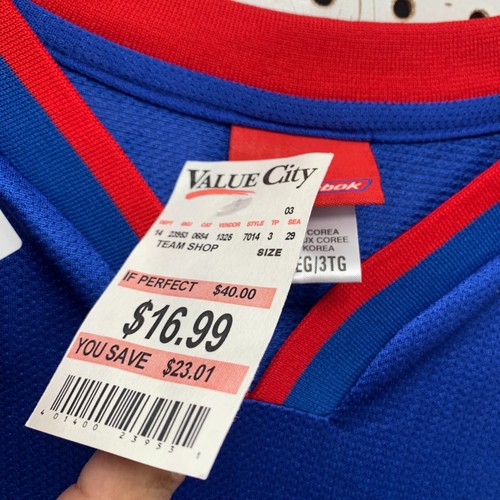 VTG LA Clippers Miles Jersey Mens 3XL Blue #21 Reebok NEW NWT 28x36 - Picture 11 of 21