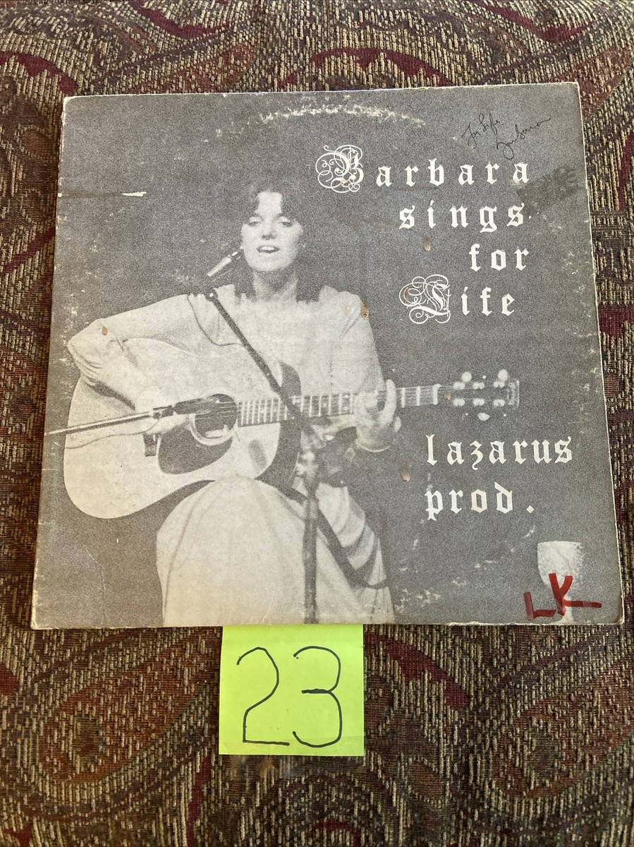 洋楽 Barbara Sipple Sings for Life Barbara Sipple Sings For Life 1973 Lyric Autographed LP
