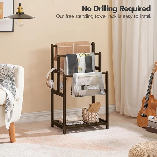 HOOBRO Handtuchhalter Leiterständer Decke Leiter Handtuchhalter Trockenständer - Bild 56 von 63