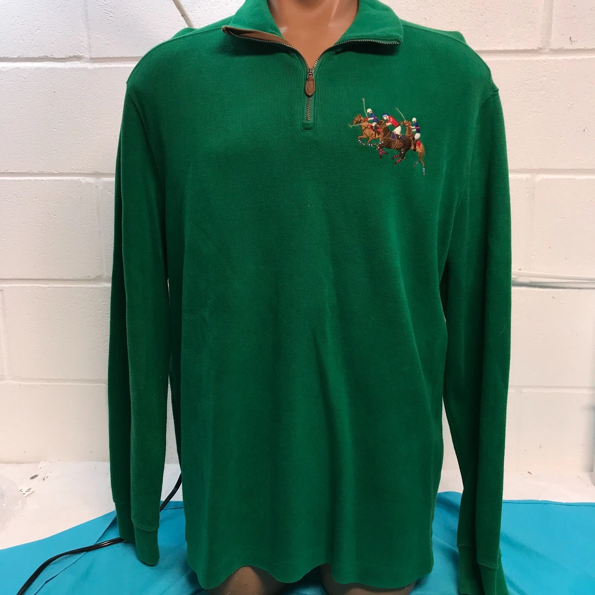 Polo three store quarter zip