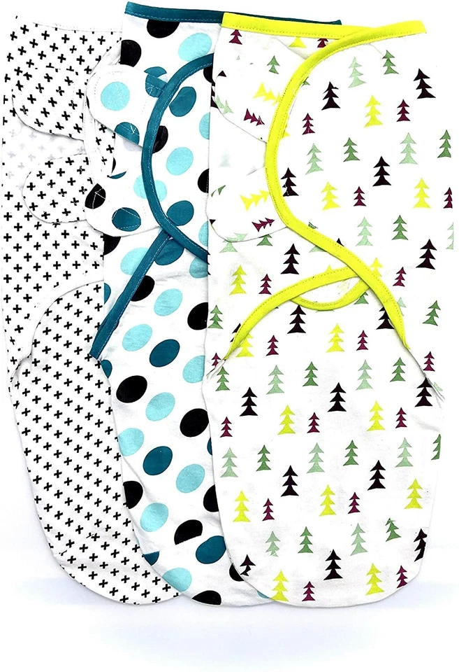 3 xpack 100% хлопок детские пеленальные обертывания 0-3 месяцев Swaddle Wrap для новорожденных - Изображение 3 из 3