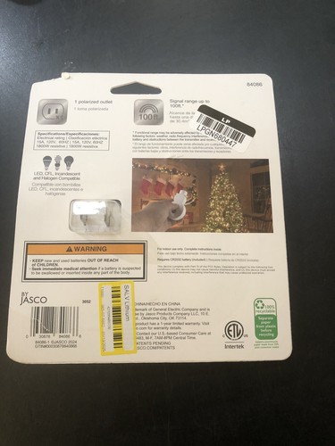 GE Wireless On/off With Remote Snowman Design Christmas Lights Control New - Picture 5 of 10