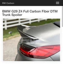RW Carbon Fiber Trunk Spoiler