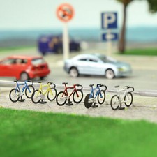 20 Stück Modell Fahrräder Mit 4 Stück Parkenregale Spur H0 1:87 Landschaftsbau