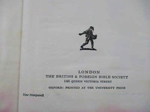 The Bible -British Foreign Bible Society Compact Vintage Oxford University Press - Picture 15 of 15