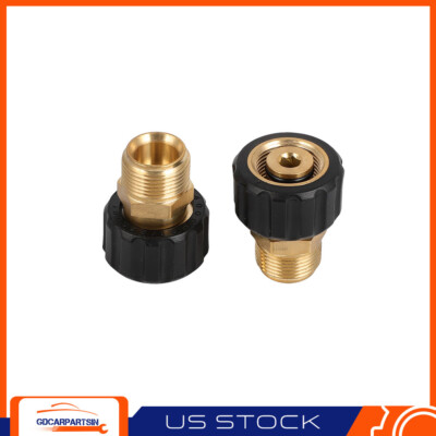 #ad #ad 1 4quot; Pressure Washer Gun Hose Connector Adapter Quick Connect w M22 15mm Outlet $12.91