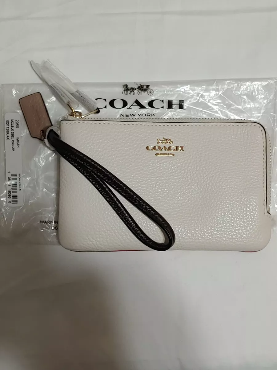 Coach wristlet white clearance
