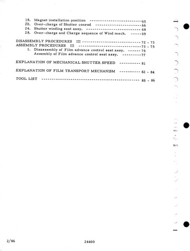 Pentax 645 Camera REPAIR SERVICE MANUAL - Picture 4 of 4