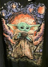 New Star Wars Mens Sz 3XL The Mandolorian The Child Grogu T-shirt Black NWT