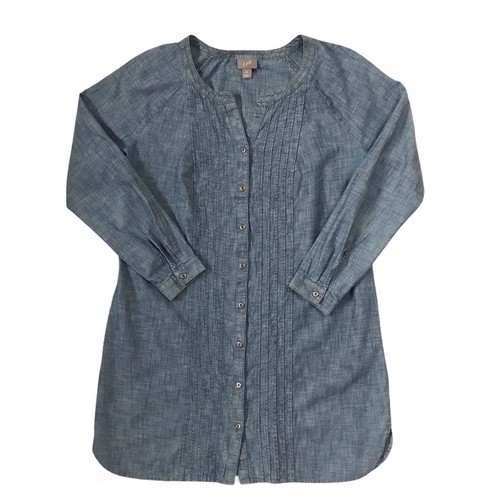 J. Jill Denim Tunic Shirt Blue XS | eBay