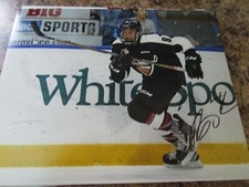 JUSTIN SOURDIF SIGNED 8X10 MATTE PHOTO VANCOUVER GIANTS WASHINGTON CAPITALS (G)