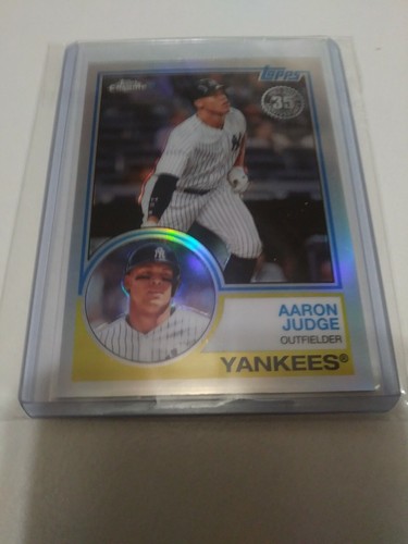 2018 TOPPS CHROME BASEBALL 1983 TOPPS RIFRATTORE AARON JUDGE #83T-1 - Foto 11 di 12