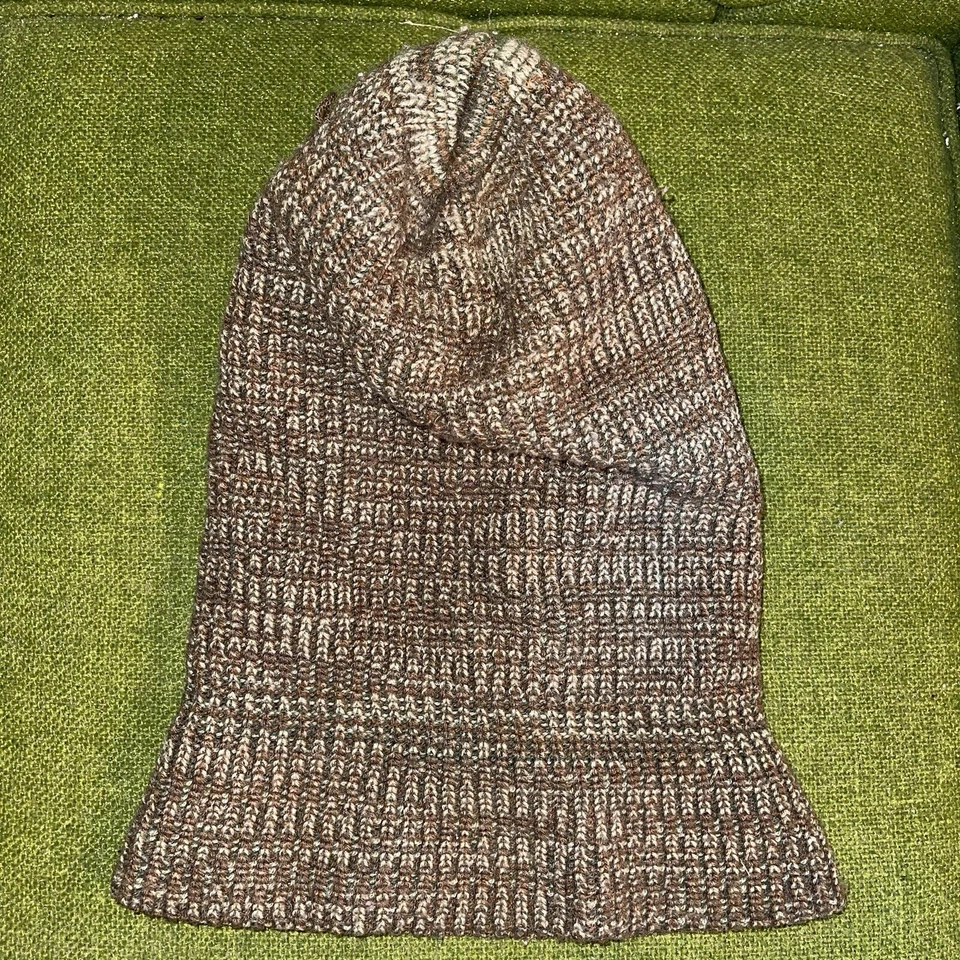 Máscara facial vintage camuflada pasamontañas esquí caza cálida hecha en EE. UU. gorro ladrón de bancos Foto 4 de 4