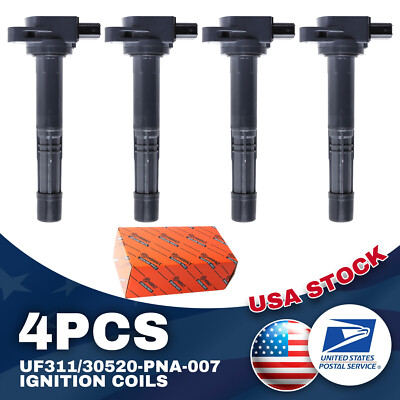 Set of 4 New Ignition Coil 30520-PNA-007 For Honda S2000 2004-2005 Reliable