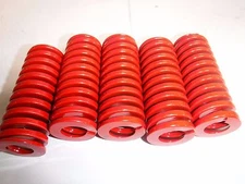 30mm Hole Diam, 15mm Rod Diam, 75mm Free Length, Red Die Spring(P)