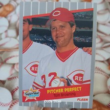 1989 Fleer Pitcher Perfect - Tom Browning #629 - Cincinnati Reds