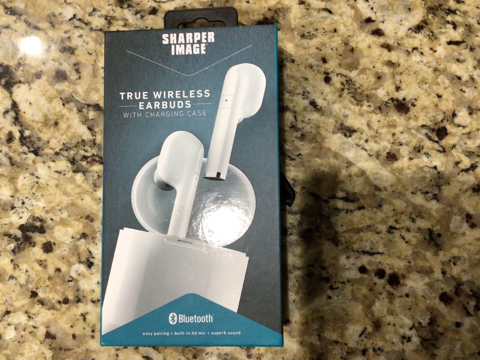 New Sharper Image True Wireless Earbuds & Charging Case Bluetooth