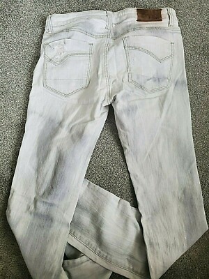 Women's Urban Behavior Destructed Skinny Stretch Gray Wash Jeans Size 30