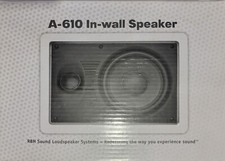 In Wall Speaker System 6.5 2-way Home Audio Adjustable X-over Pair Of Rbh A-610