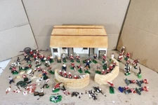 TROPHY MINIATURES ZULU WAR RORKE'S DRIFT STORE HOUSE and SAND BAG DEFENCES od