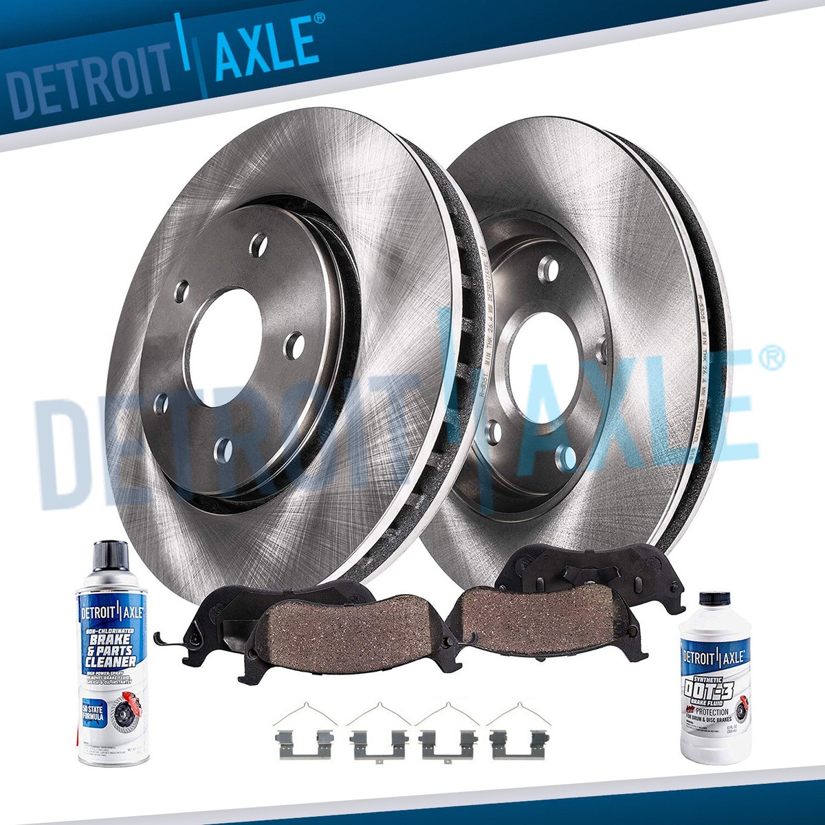 Front Disc Rotors Ceramic Brake Pads for 2009-2013 Honda Pilot 
