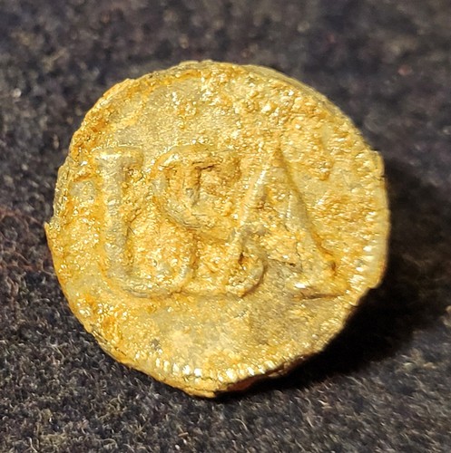 REVOLUTIONARY WAR CONTINENTAL ARMY "USA" GENERAL SERVICE BUTTON ALBERT# GI-2A-TY
