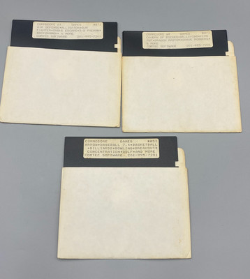 Lot of 3 Commodore Games Disks Comtech Software 853 871 873 Sold as Blanks