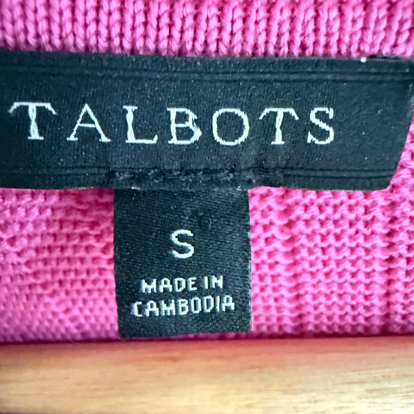 Talbots Knit Pullover Top Ribbed Button Detail Lo… - image 3