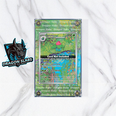 Pokemon 151 Ivysaur IR 167 Custom Display Case Extended Artwork