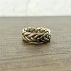 925 Sterling Silver Knot Style Ring, Size R, 6.5g #254