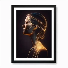Portrait of Light 02 Art Print Framed Wall Art Poster Canvas Print Picture