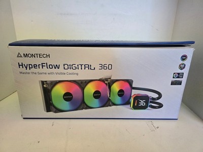 Montech HyperFlow Digital360mm All in One Liquid CPU Cooling Kit - Black