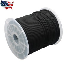 1/8" Nylon Rope 600FT Solid Braid High UV Abrasion Resistance Industrial Black