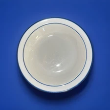Elegance II Collection Mariner Blue Pattern Stoneware Soup Bowls 8 1/4” Set of 6
