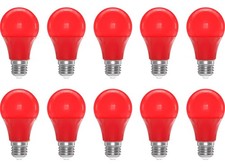 Ampoules LED Rouge 3W E27, A60 Ampoule colorée E27 Lampe à Filament LED
