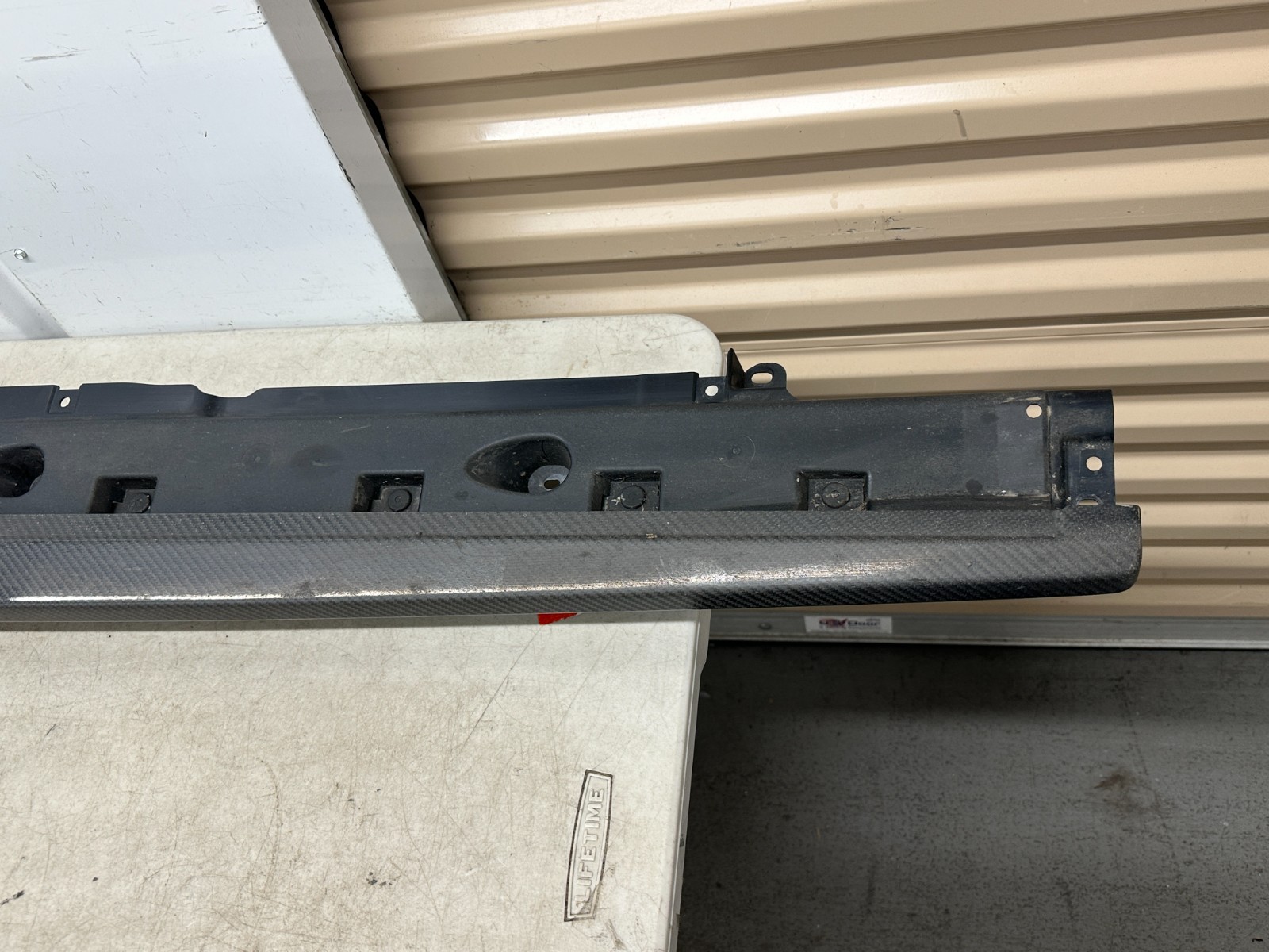 17-22 BENTLEY BENTAYGA LEFT DRIVER LH SIDE KICK PANEL TRIM CARBON FIBER OEM