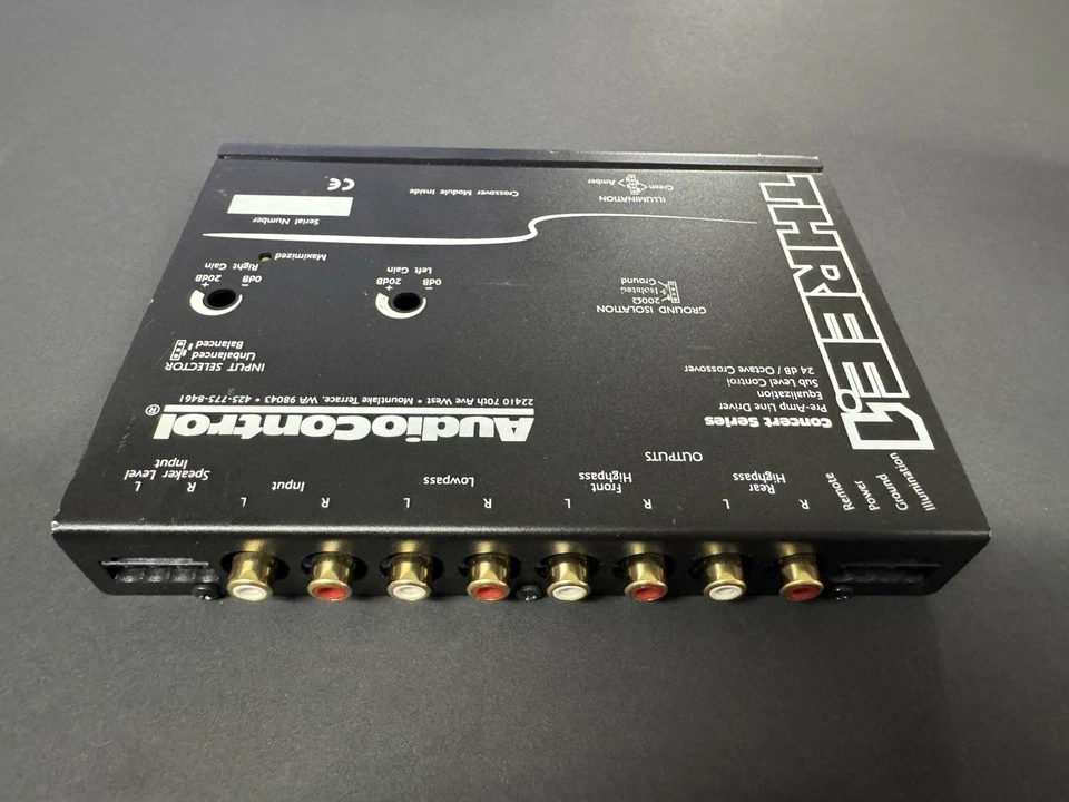 Audiocontrol Three.1 Car Audio EQ 4 Band Equalizer 24db Crossover Aux 13 Volts - Image 3 of 4