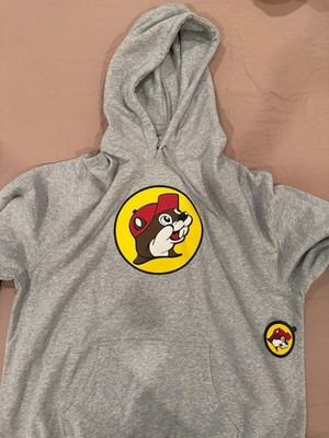 New Buc-ees Hoodie Sweatshirt XL Grey Beaver Logo Bucees