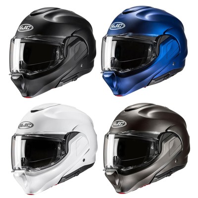 HJC F100 Plain Motorrad Klapphelm ECE 22.06 Road Approved Deckel