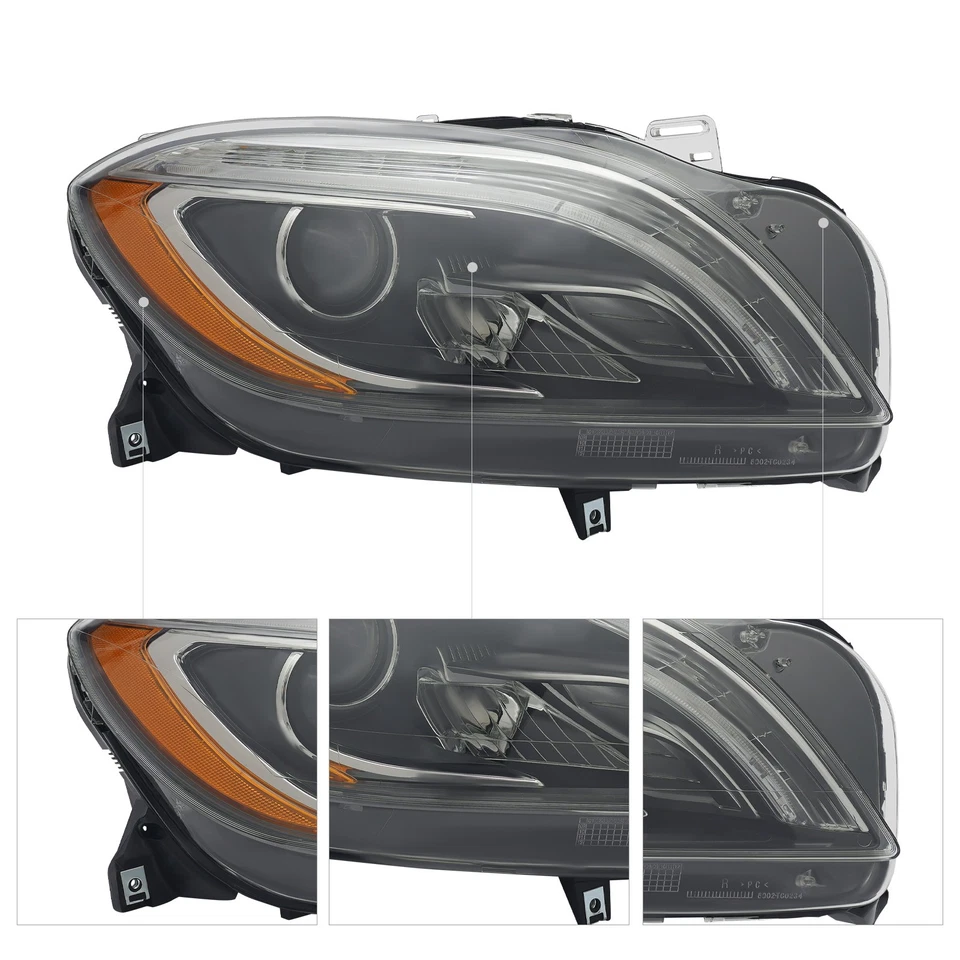 For 2012-2015 Mercedes-Benz ML250 ML350 W166 Xenon/HID Headlight Passenger Side - Imagem 4 de 4