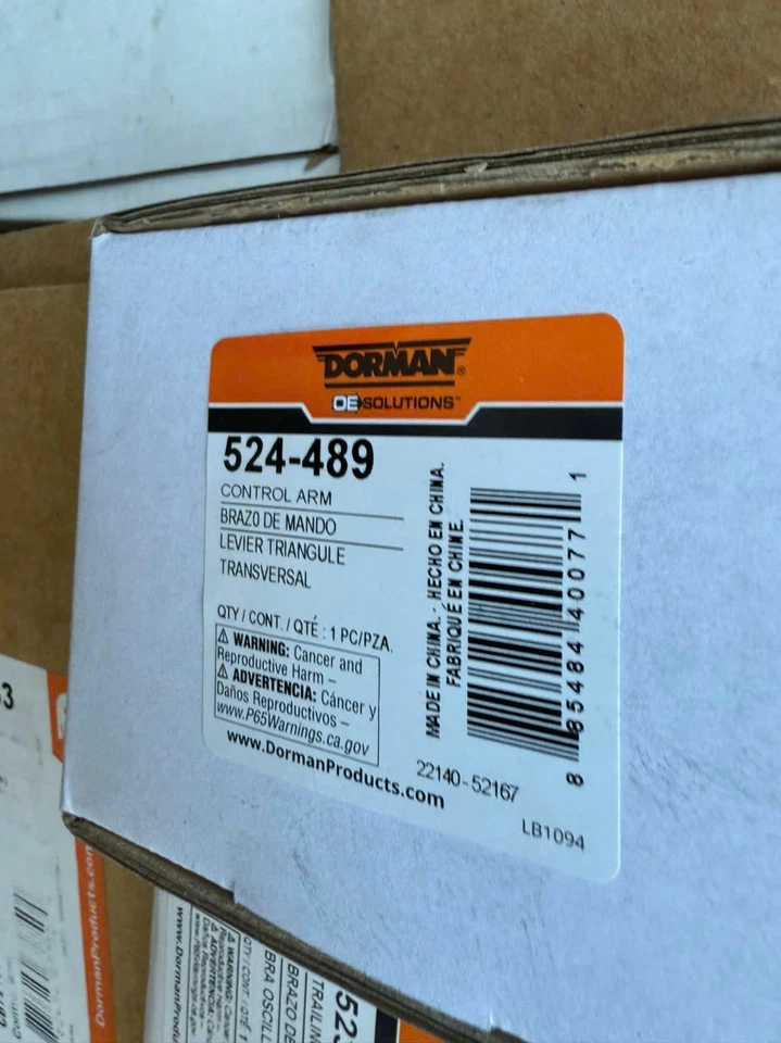 Dorman 524-489 Control Arms Rear Driver Left Side With bushing(s) Hand Arm - Image 2 of 2