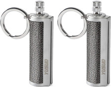 2 Pack Permanent Match Infinity Lighter with Multitool Keychain, Reusable Waterp