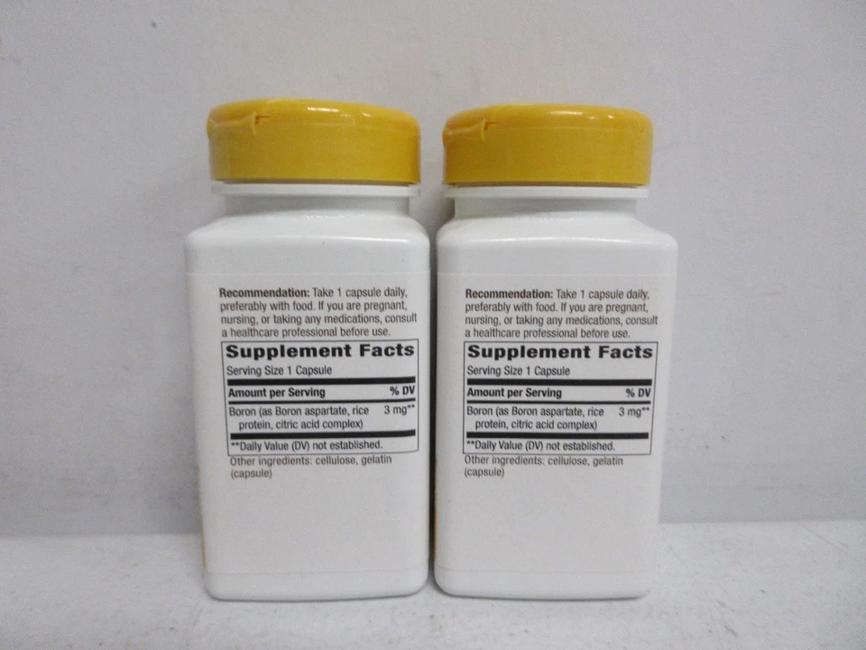 Complejo de boro Nature's Way 3 mg 100 cápsulas. | Supa de articulaciones de huesos de aminoácidos B10S5 Foto 2 de 4