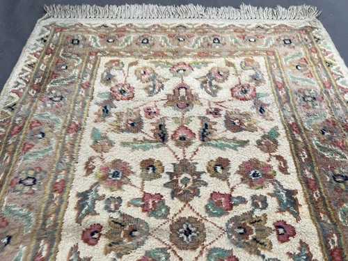2x3 Antique Turkish Style Rug Soft Pile Handmade Floral Wool Persian style Rug - Picture 7 of 10