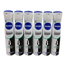 6Nivea Black & White Invisible Fresh 72hr Anti-Transpirant Spray Deodorant 200ml