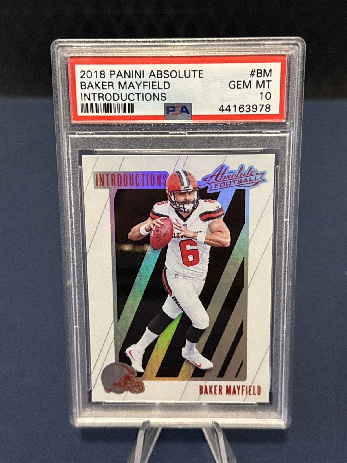 2018 Panini absolute Baker Mayfield Introductions PSA 10 GEM MINT!