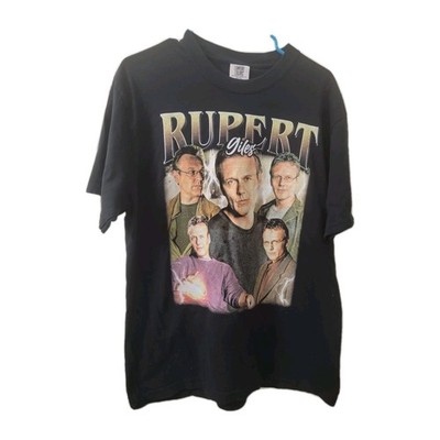 NEW Rupert Giles Large Anthony Head Buffy the Vampire Slayer Black Tshirt Vampir