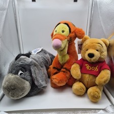 SET 3 Vintage Walt Disney World Eeyore Tigger Winnie The Pooh Plush CLEAN w/ Tag