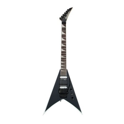 Jackson JS32 King V 6 String Electric Guitar (Black with White Bevels) Shredder